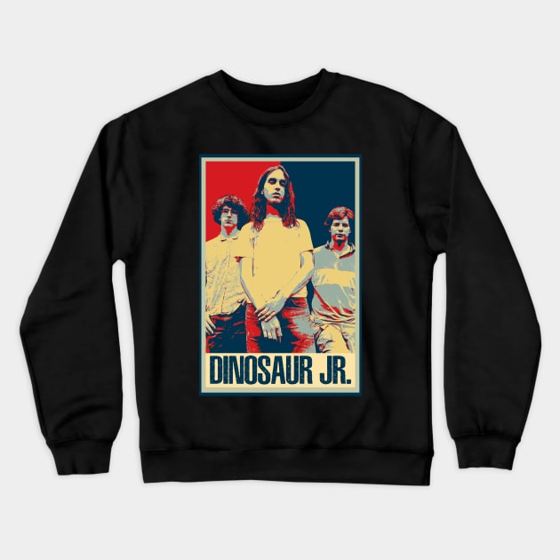 Green Mind, Bold Style Dinosaurs Jr. Band-Inspired Apparel Rocks the Vintage Groove Crewneck Sweatshirt by woman fllower